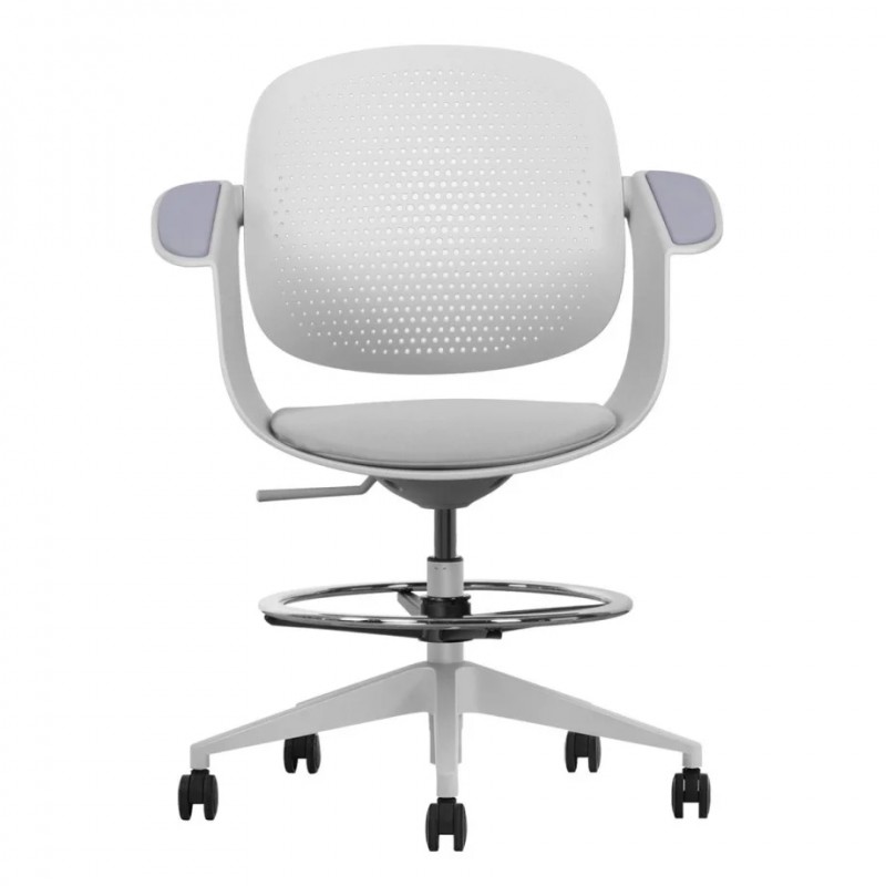 Крісло офісне ARLEN сіре / сіра тканина / сірий каркас Intarsio