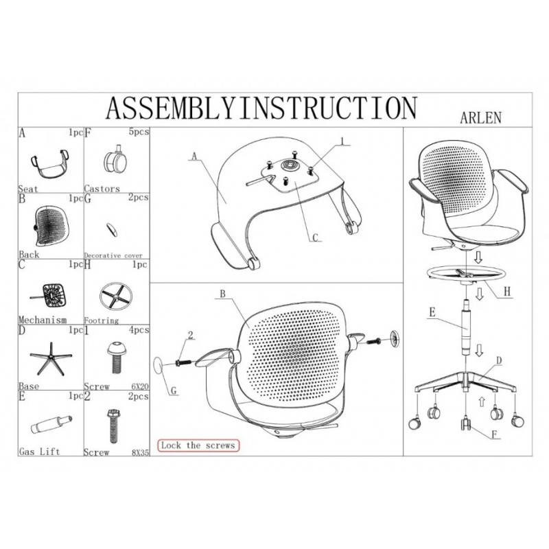 Крісло офісне ARLEN світло-бірюзове/сіра тканина/сірий каркас Intarsio
