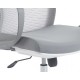 Крісло офісне CELIA Сіре / Білий каркас Intarsio