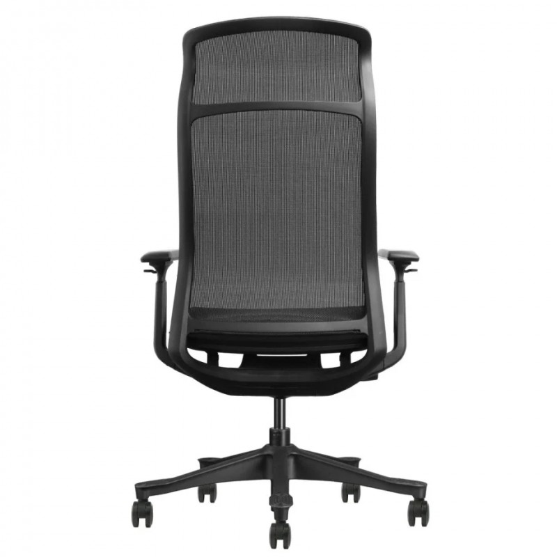 Крісло офісне LUCAS чорна сітка / чорний каркас Intarsio