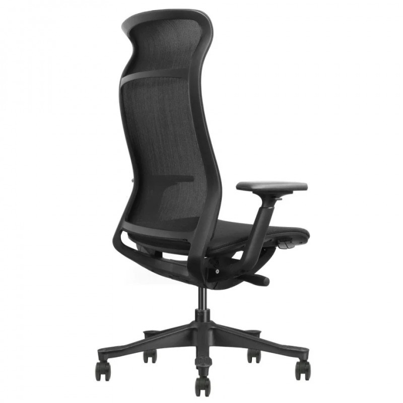 Крісло офісне LUCAS чорна сітка / чорний каркас Intarsio