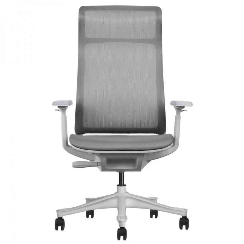 Крісло офісне LUCAS сіра сітка / сірий каркас Intarsio
