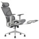 Крісло офісне MARKUS F сіра сітка / сірий каркас з підставкою для ніг Intarsio