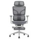 Крісло офісне MARKUS F сіра сітка / сірий каркас з підставкою для ніг Intarsio