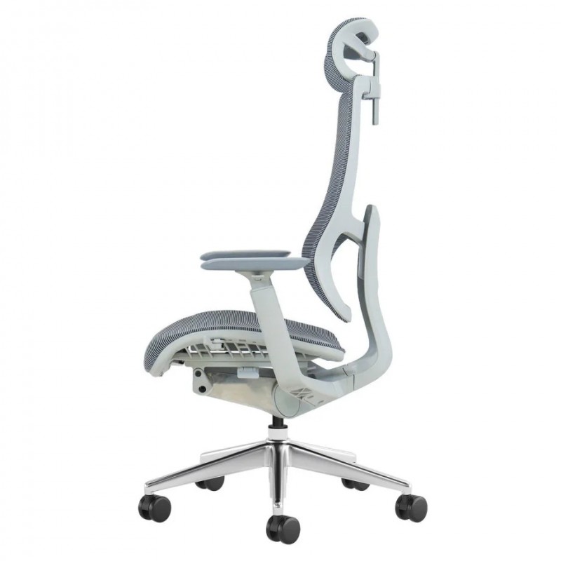 Крісло офісне MERYL сіра сітка / алюміній Intarsio