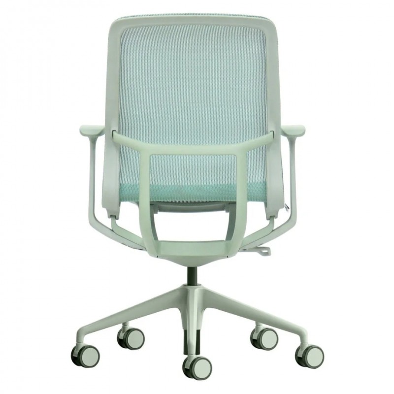 Крісло офісне REGINA зелена сітка / зелений каркас Intarsio