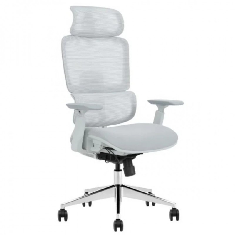 Крісло офісне WALTER сіра тканина/алюміній Intarsio