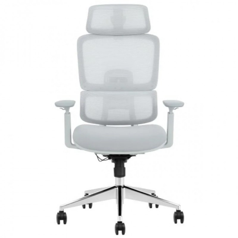 Крісло офісне WALTER сіра тканина/алюміній Intarsio