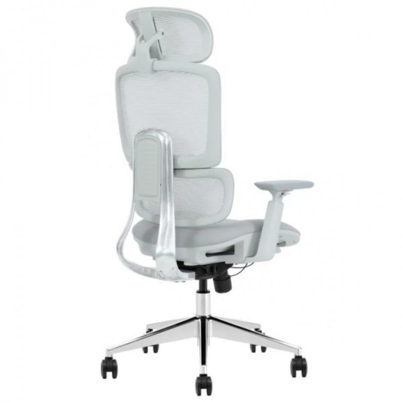 Крісло офісне WALTER сіра тканина/алюміній Intarsio