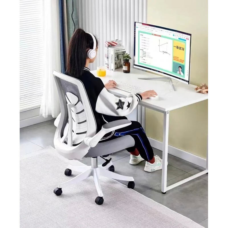 Крісло поворотне GLORY сірий/білий каркас Intarsio