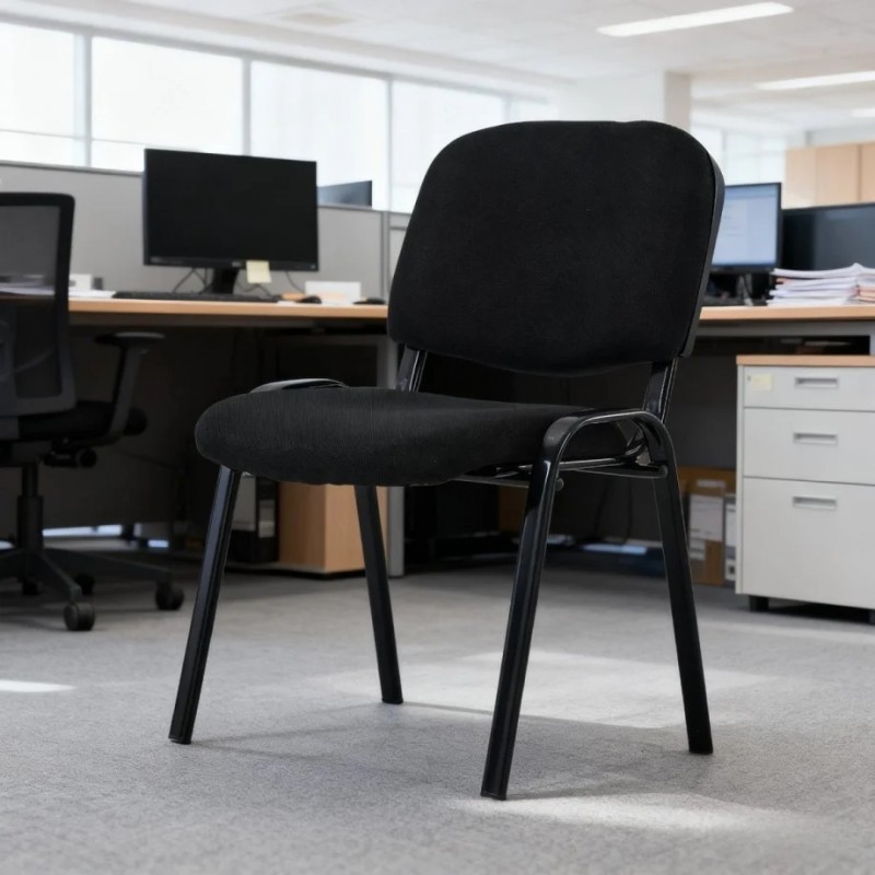 Стілець офійсний ISO чорний Intarsio