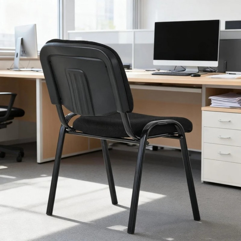 Стілець офійсний ISO чорний Intarsio