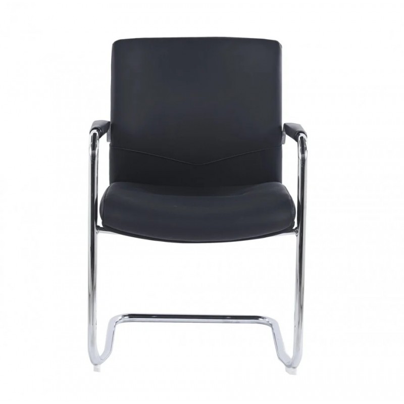 Стілець офісний ADOLF Чорний / Хром метал Intarsio