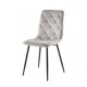 Cтілець ANETTE чорний каркас/сірий Intarsio