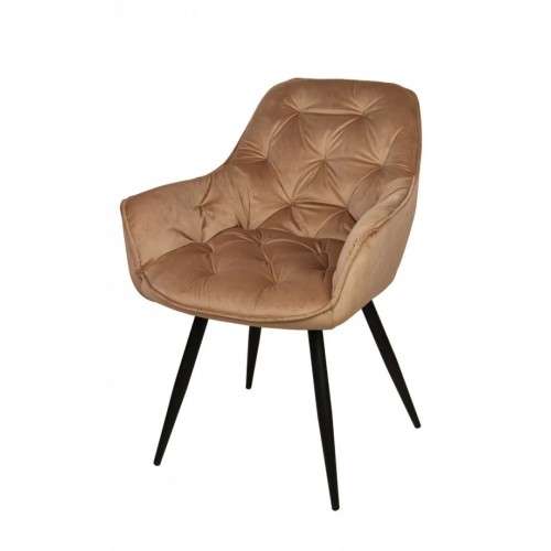 Стілець Magic чорний каркас / беж Intarsio