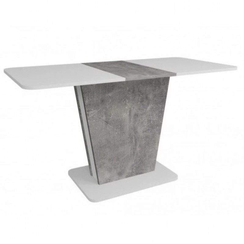 Стіл обідній розкладний Cosmo 110(145)х68 см Біла Аляска / Індастріал Intarsio