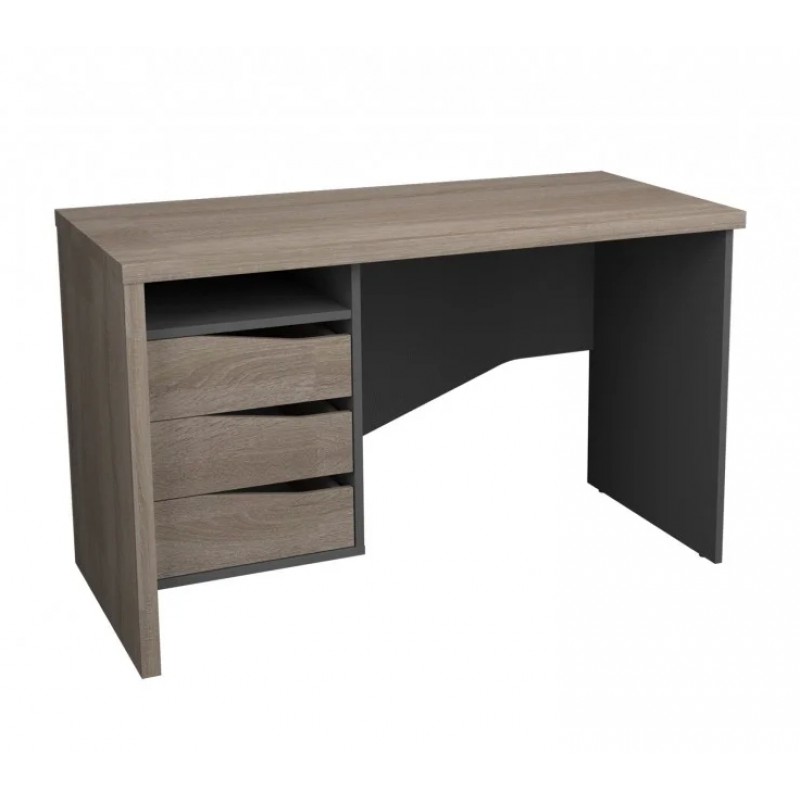 Компютерний стіл Connect 4 Дуб Сонома Трюфель / Антрацит лівий Intarsio