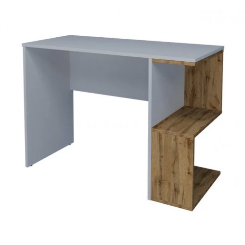 Комп'ютерний стіл West Біла Аляска / Дуб Тахо правий Intarsio