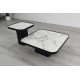 Журнальний столик MICHIGAN білий глянець/чорний (к-кт) Intarsio