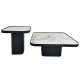 Журнальний столик MICHIGAN білий глянець/чорний (к-кт) Intarsio