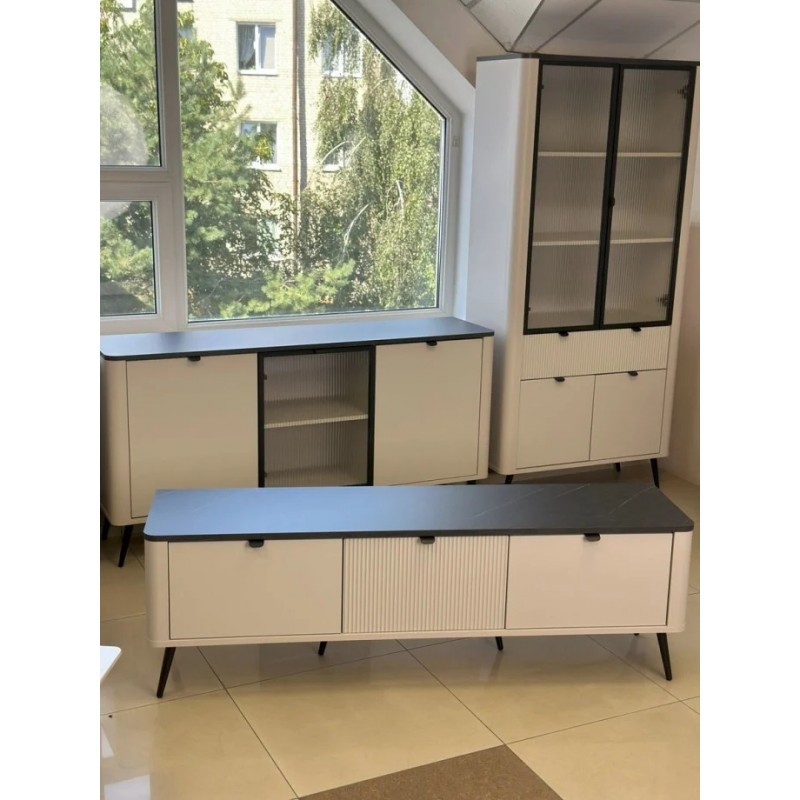 Комод MARLY REG 7 160х82х40 кашемір / сірий Jurek