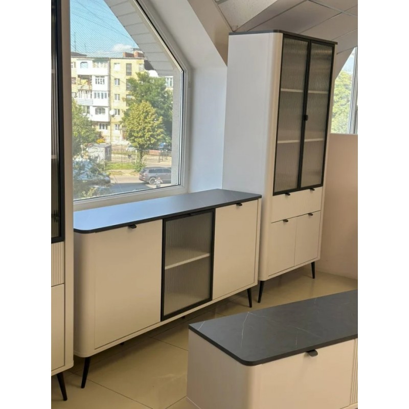 Комод MARLY REG 7 160х82х40 кашемір / сірий Jurek