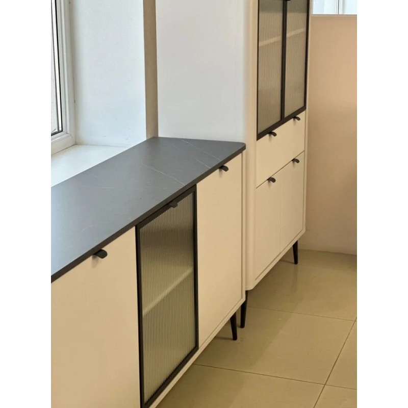 Комод MARLY REG 7 160х82х40 кашемір / сірий Jurek