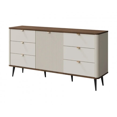 Комод MARLY REG 9 160х82х40 кашемір / горіх Jurek