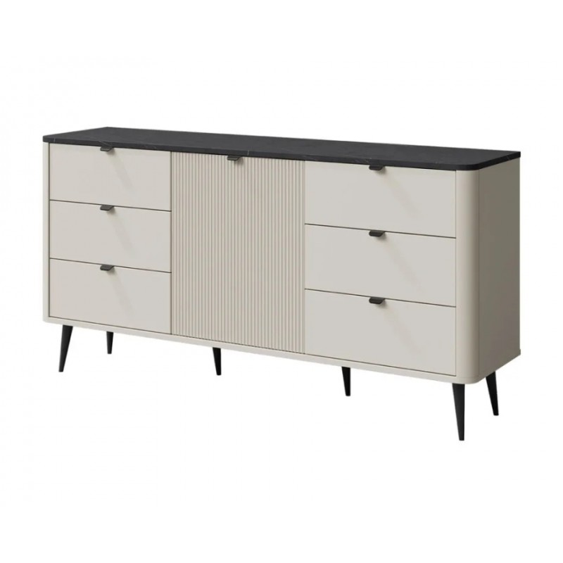 Комод MARLY REG 9 160х82х40 кашемір / сірий Jurek
