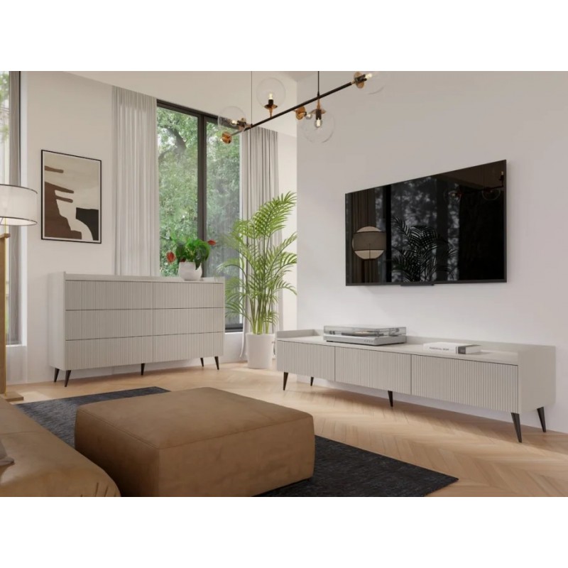 Тумба під телевізор ADEMO REG 5 180х45х41 кашемір / кашемір Jurek