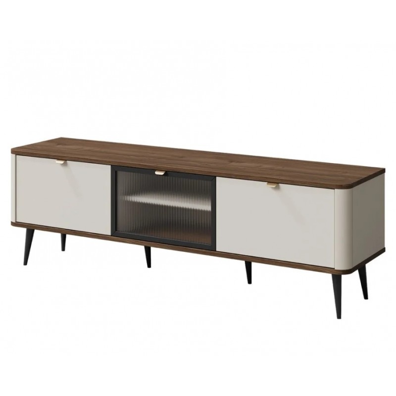 Тумба під телевізор MARLY REG 12 160х52х40 кашемір / горіх Jurek