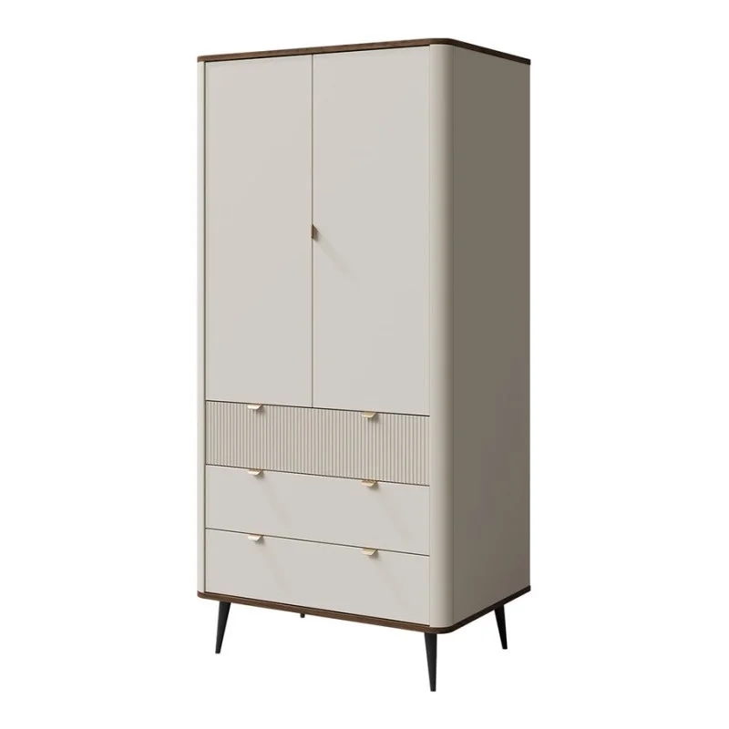 Вітрина MARLY REG 1 90х191х40 кашемір / горіх Jurek