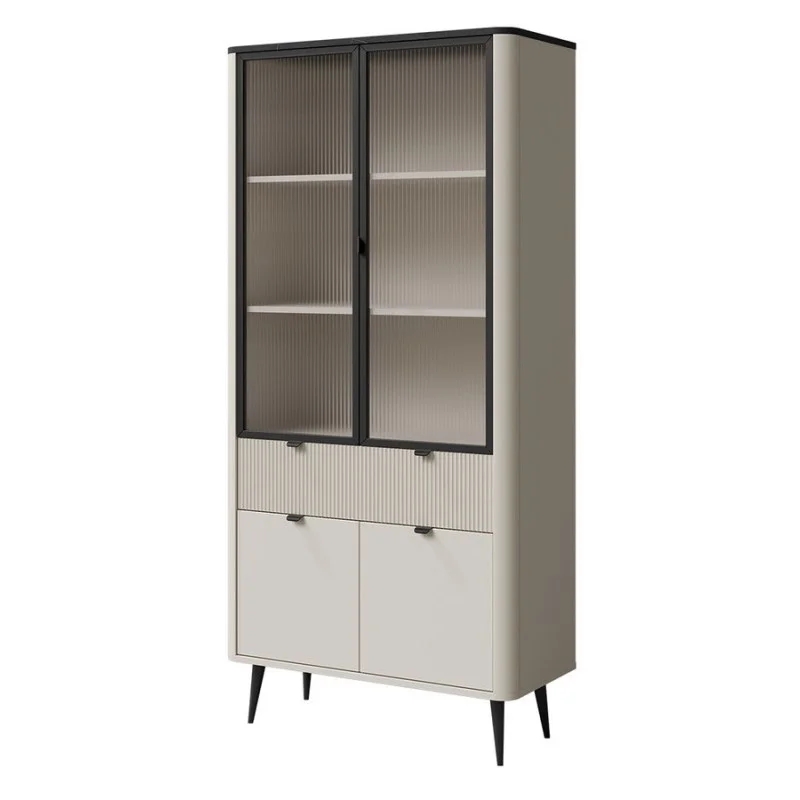 Вітрина MARLY REG 2 90х191х40 кашемір / сірий Jurek