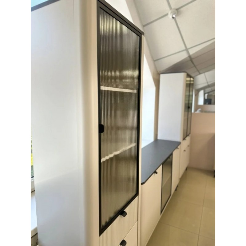 Вітрина MARLY REG 3 60х191х40 кашемір / сірий Jurek
