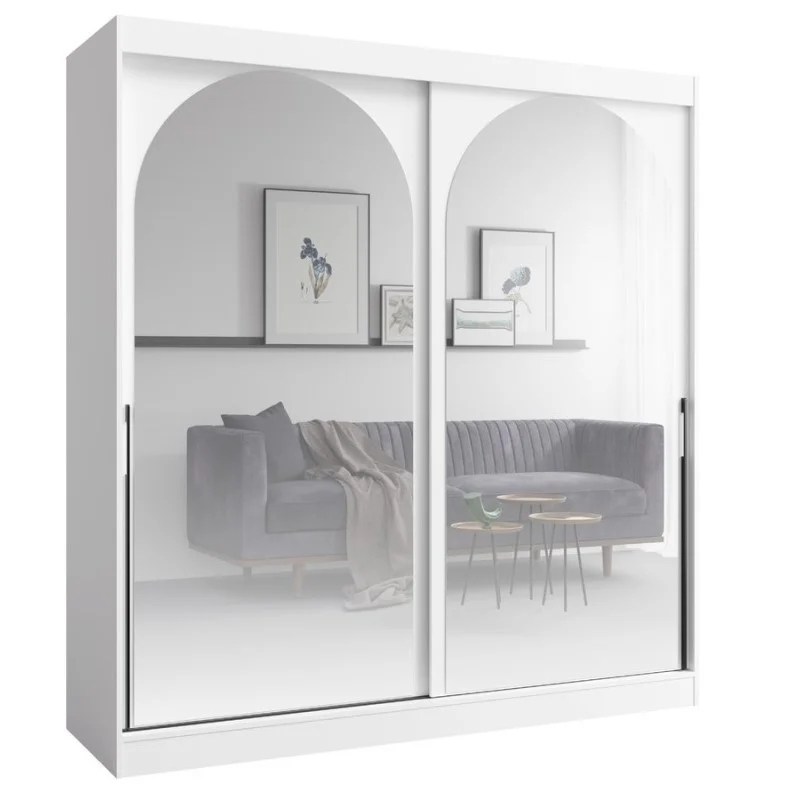 Шафа-купе MODIN 200 200х215х65 білий / чорний Jurek