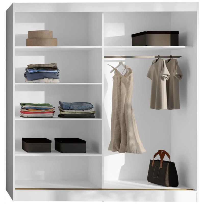 Шафа-купе MODIN 200 200х215х65 білий / чорний Jurek