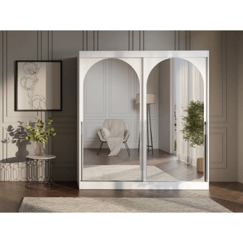 Шафа-купе MODIN 200 200х215х65 білий / чорний Jurek