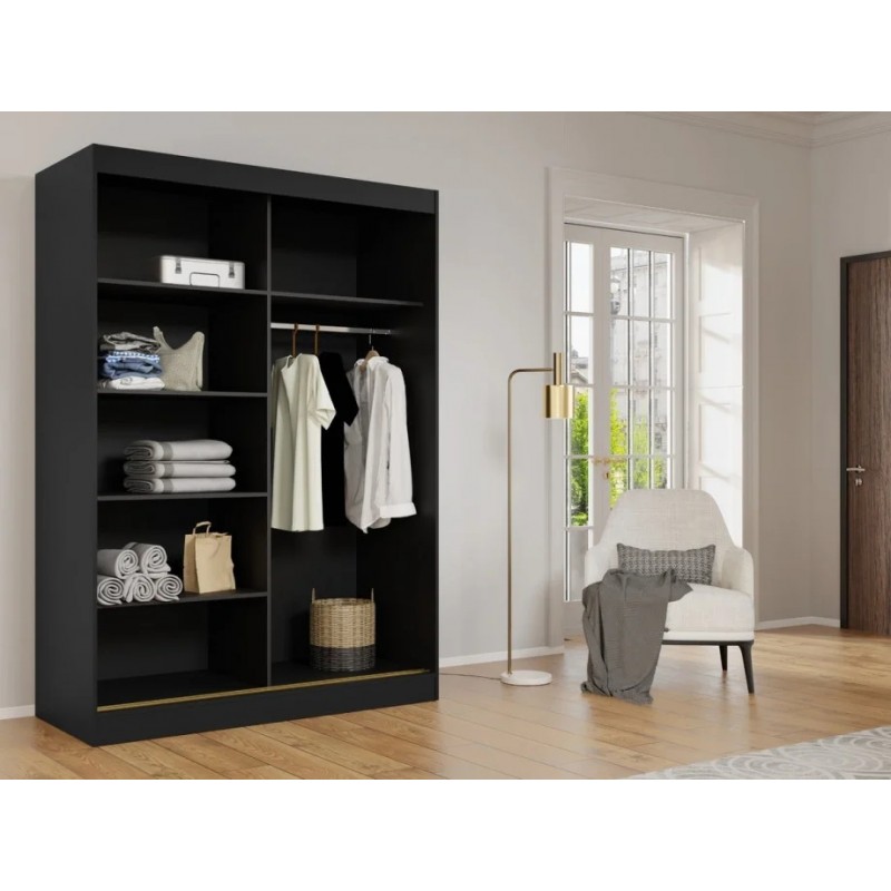 Шафа-купе MODIN 200 200х215х65 чорний / чорний Jurek