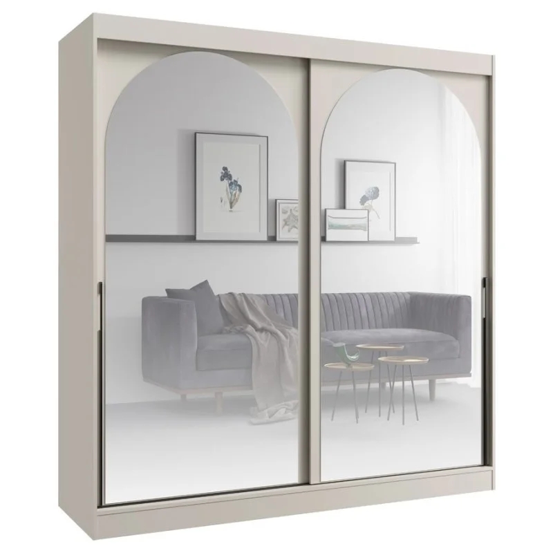 Шафа-купе MODIN 200 200х215х65 кашемір / чорний Jurek