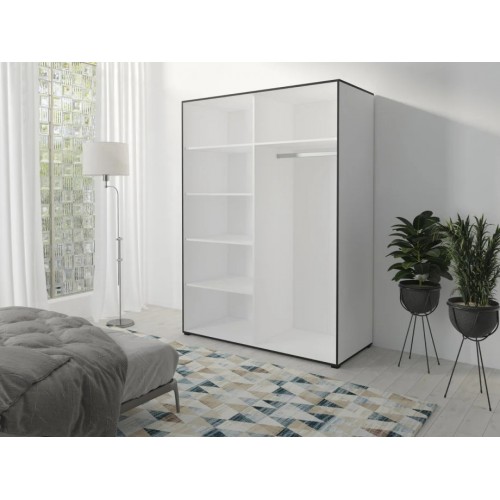 Шафа-купе OSLOI 180 180х206х65 білий / чорний Jurek