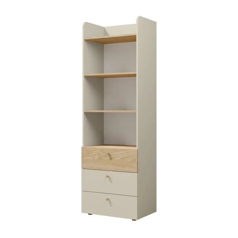 Шафа YUKI REG 5 60х185х40 сірий / бежевий / дуб Jurek