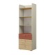 Шафа YUKI REG 5 60х185х40 сірий / бежевий / дуб / коньяк Jurek