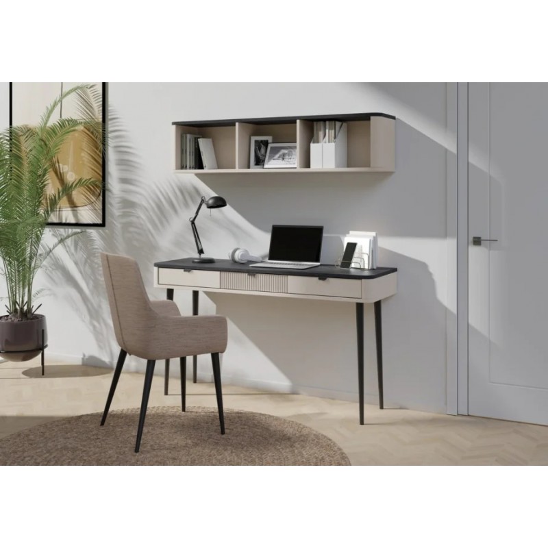 Туалетний столик MARLY REG 15 130х82х40 кашемір / сірий Jurek