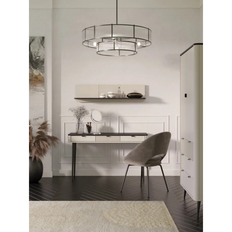 Туалетний столик MARLY REG 15 130х82х40 кашемір / сірий Jurek