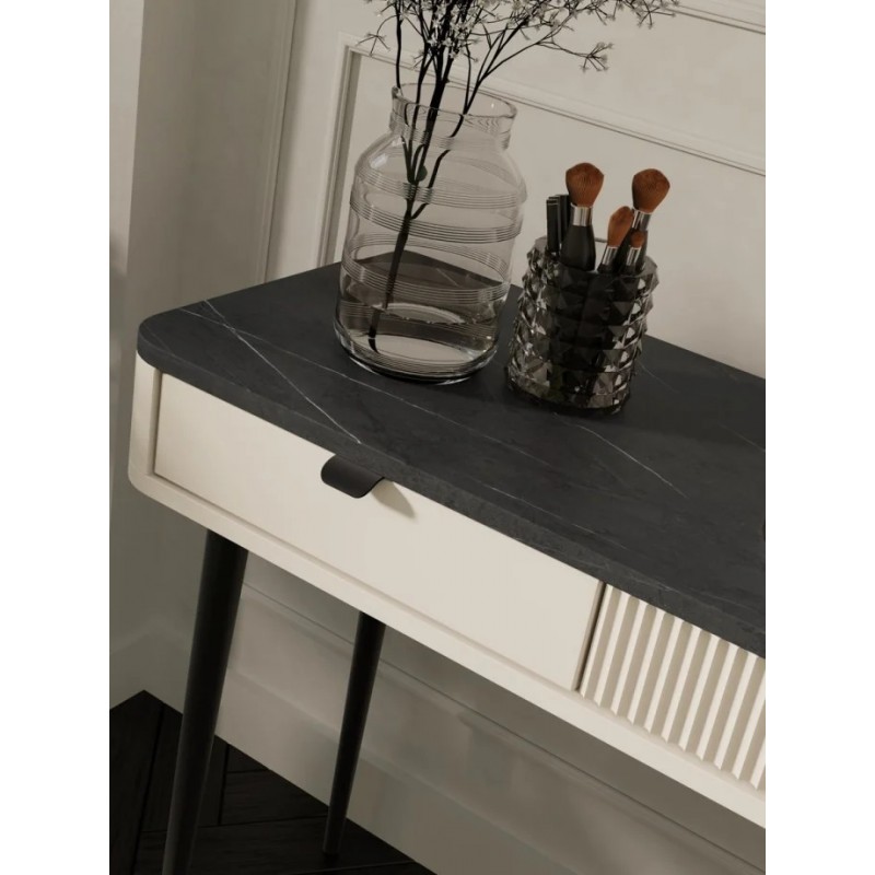 Туалетний столик MARLY REG 15 130х82х40 кашемір / сірий Jurek