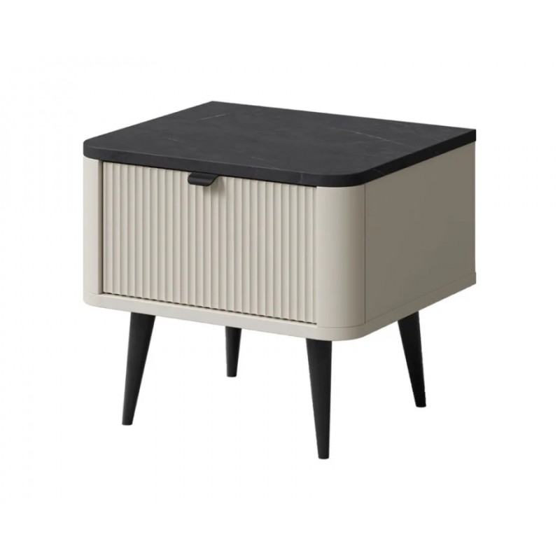 Тумба приліжкова MARLY REG 17 50х42х40 кашемір / сірий Jurek