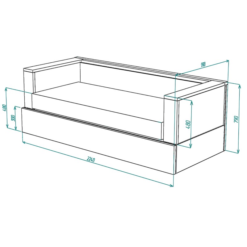 Диван-трансформер RUMI (Stone) Knap Knap