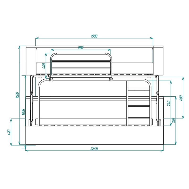 Диван-трансформер RUMI (Stone) Knap Knap