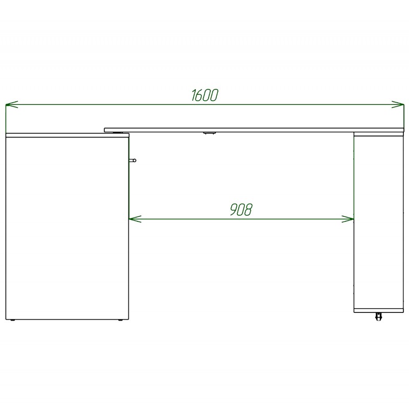 Ліжко-трансформер + Письмовий стіл + Тумба + Комод Sirim-C1 (4 в 1) / (Дуб сонома) Knap Knap