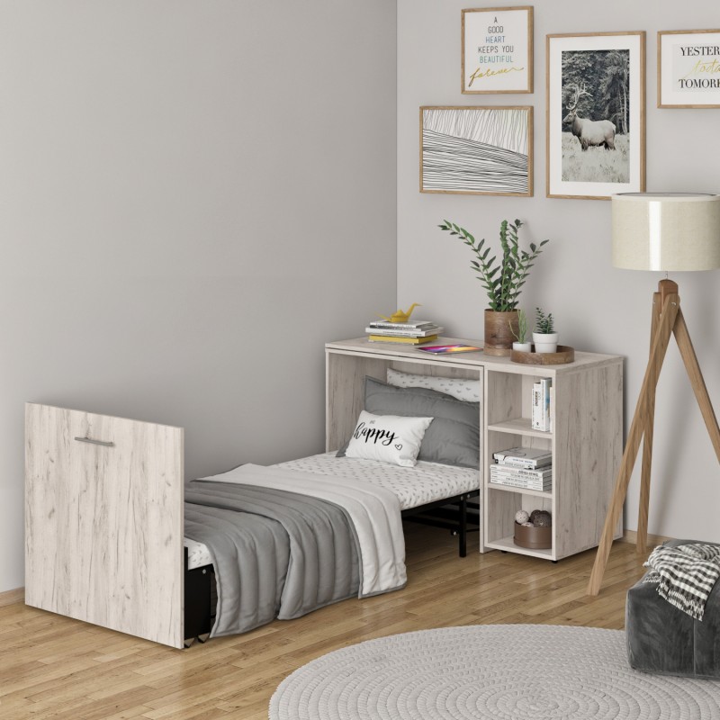 Ліжко-трансформер + Письмовий стіл + Тумба + Комод Sirim-C2 (4 в 1) / (Венге) Knap Knap